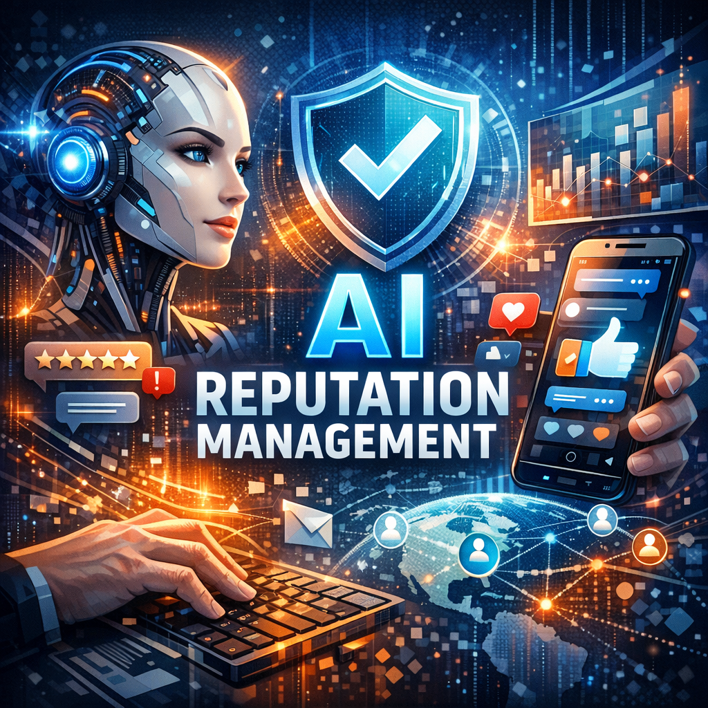 Graph illustrating AI tools for social media analysis and reputation management.